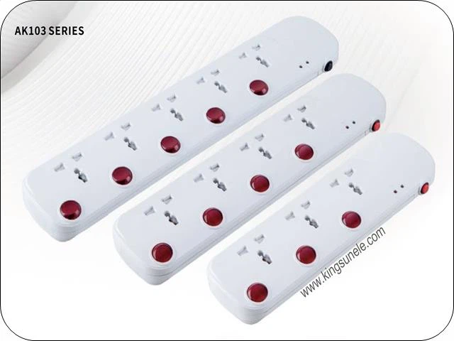 Sokongan Socket Extension 4 Gang Penggunaan Rumah Lindungi