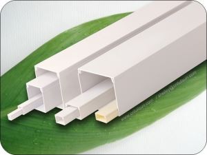 Anti-habuk Tahan Api PVC Trunking Untuk Kabel Elektrik